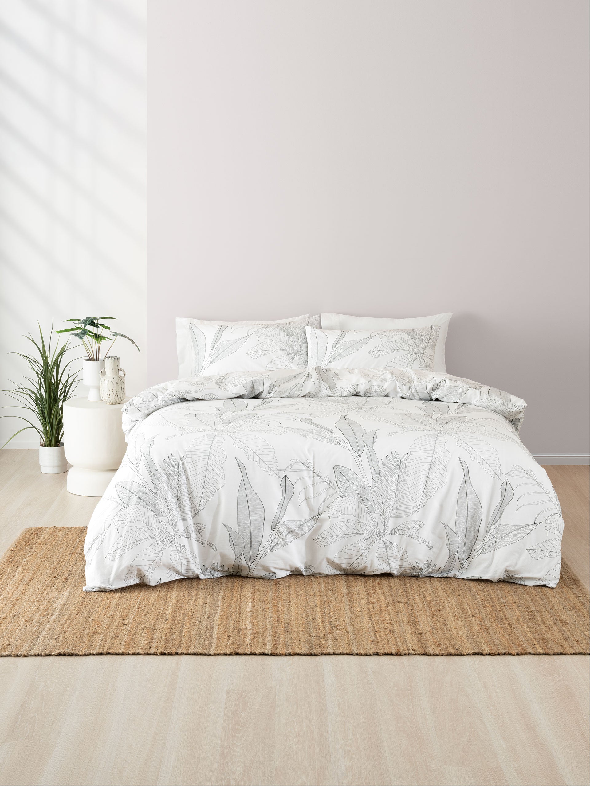 Duvet Cover Set-LINEN HOUSE-Tropica-White