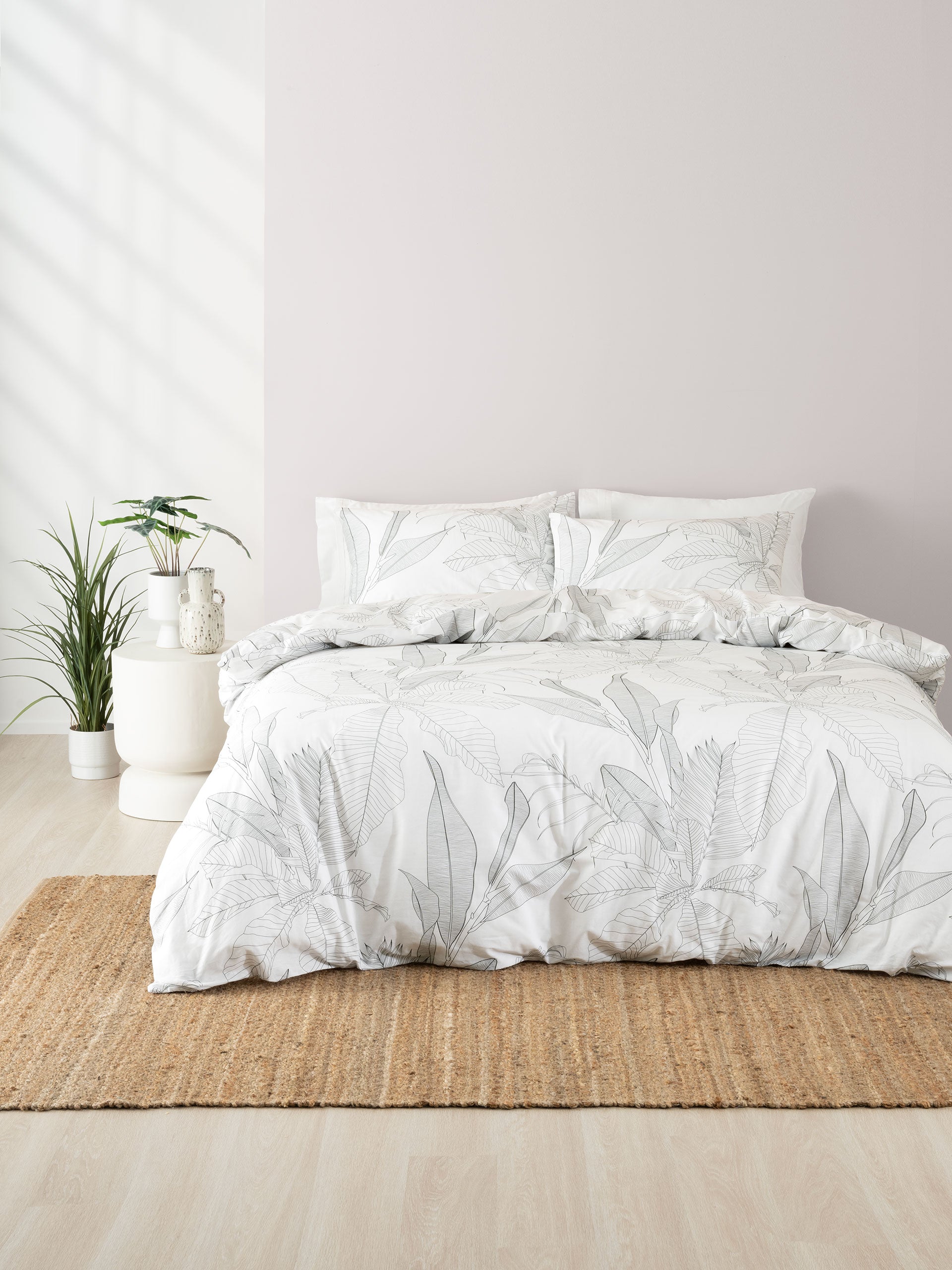 Duvet Cover Set-LINEN HOUSE-Tropica-White