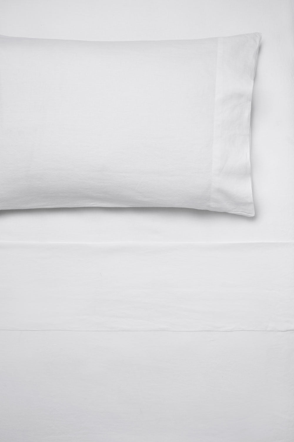 Cotton Pillow Case (King Standard)-250TC-(White)/ (Light Grey)-50x90cm