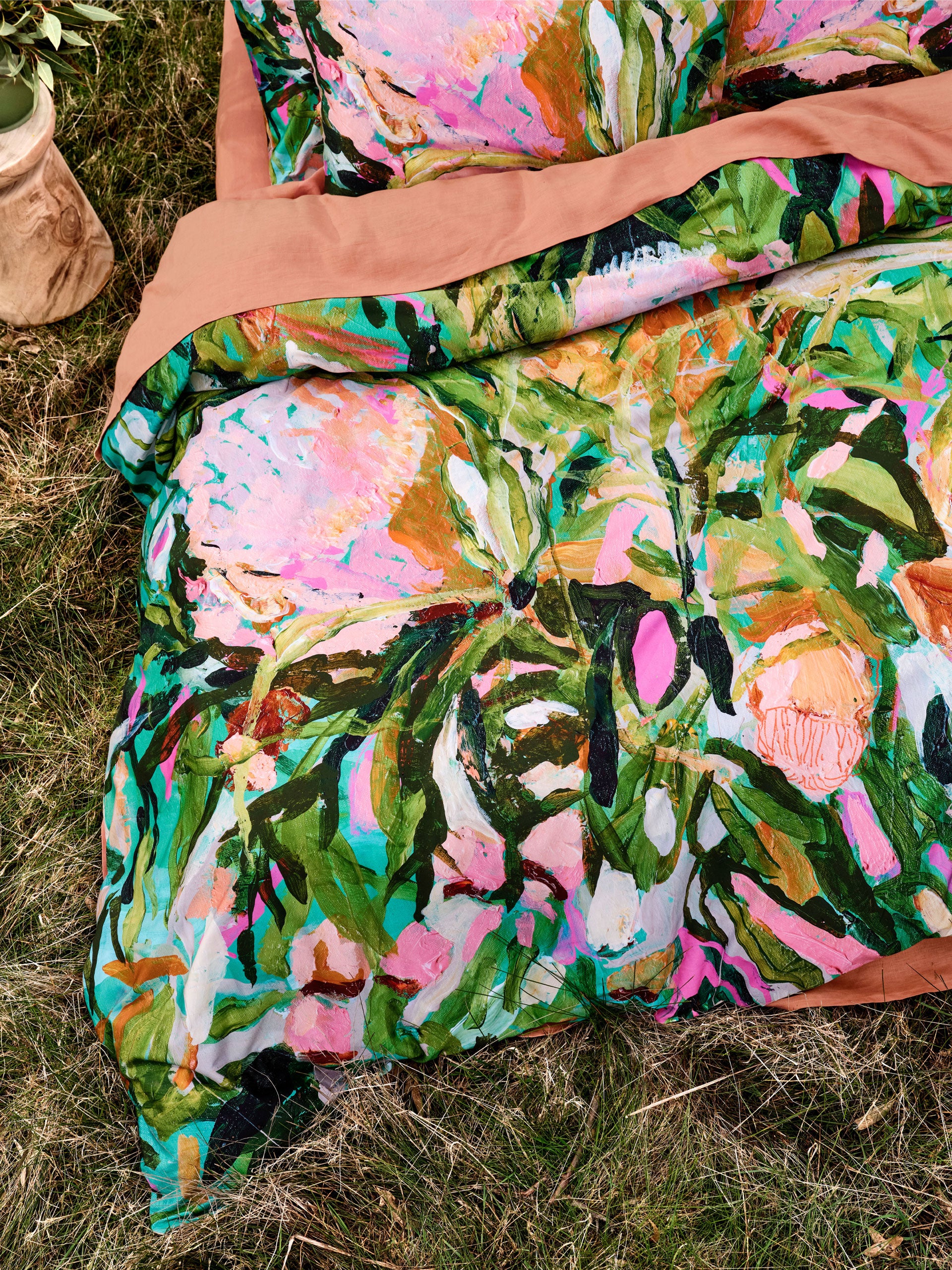 Duvet Cover Set-LINEN HOUSE-Just Start Somewhere-Multi