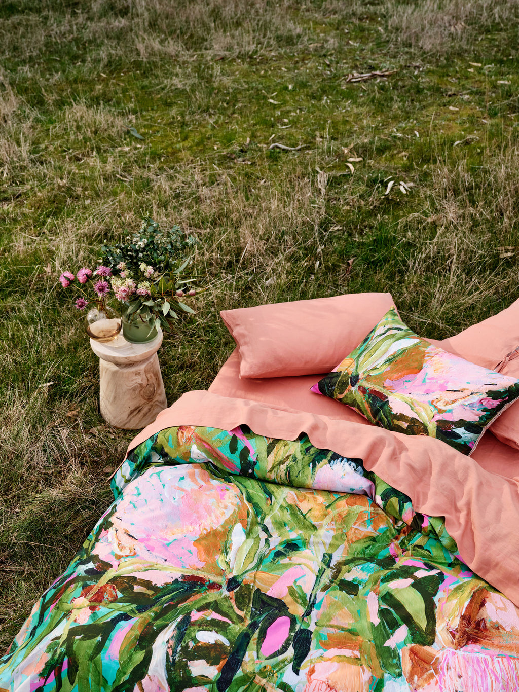 Duvet Cover Set-LINEN HOUSE-Just Start Somewhere-Multi