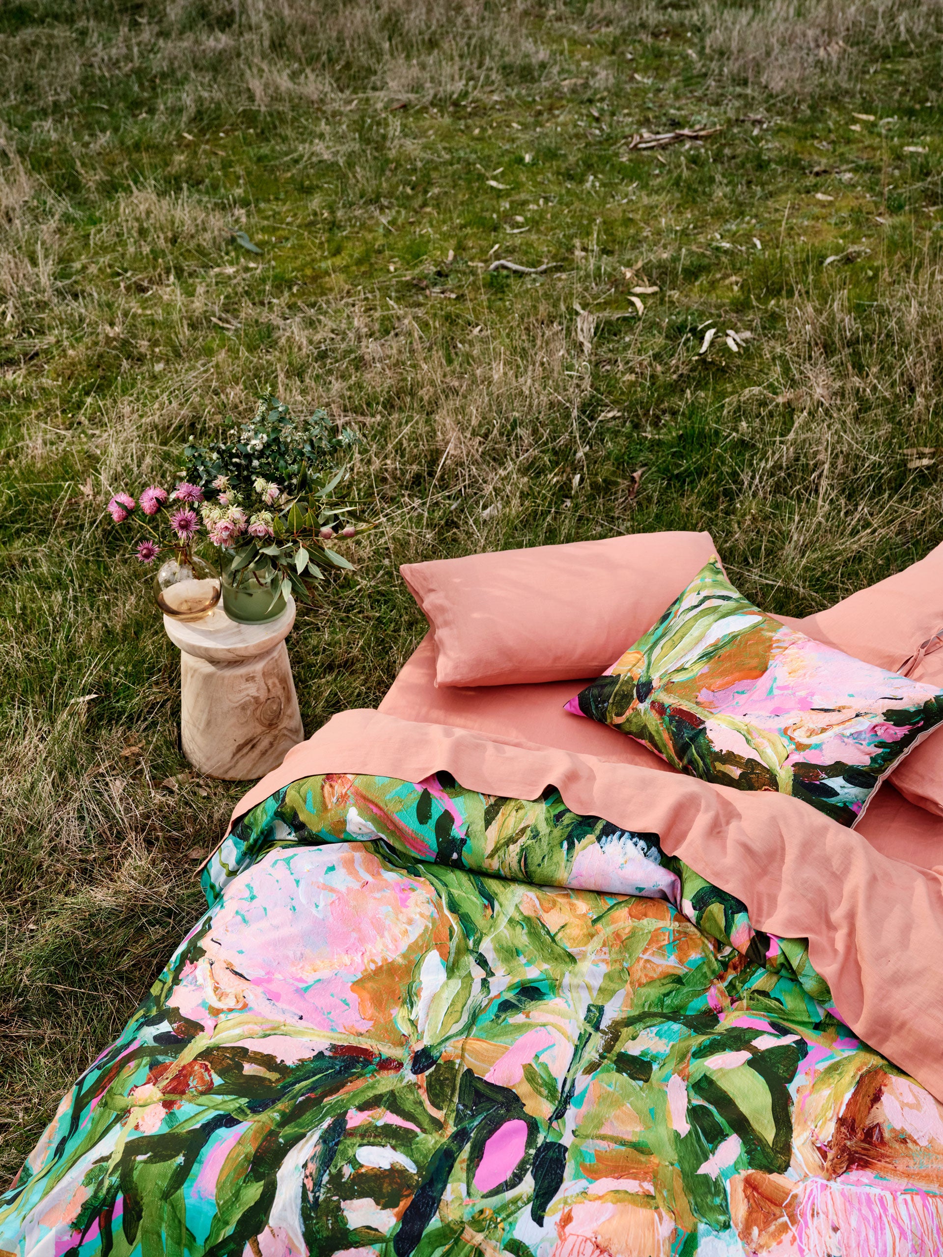 Duvet Cover Set-LINEN HOUSE-Just Start Somewhere-Multi