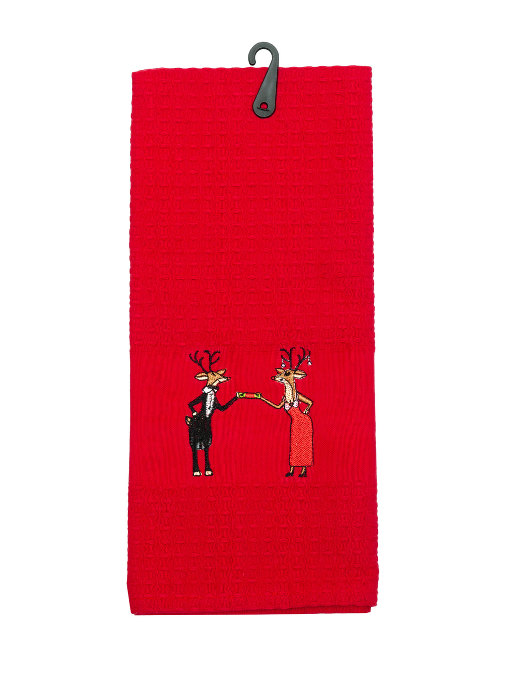 Tea Towel-Embroidered Waffle Cotton-44x65cm